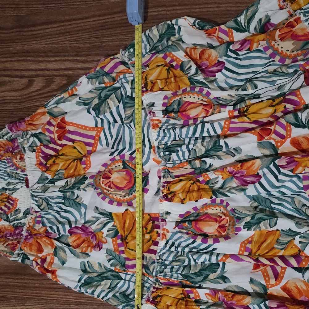 Tropical Floral Maxi Dress in Multi-Color - Picture 4 of 5
